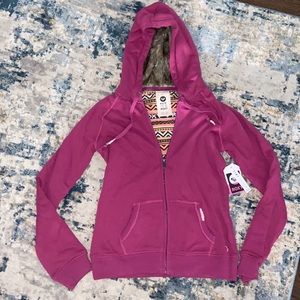 ROXY hooded zip sweatshirt